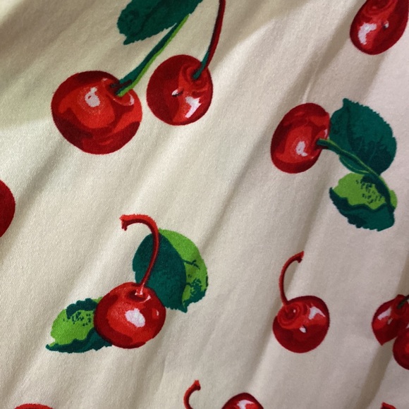Rockabilly Dress with Cherries - Picture 4 of 7